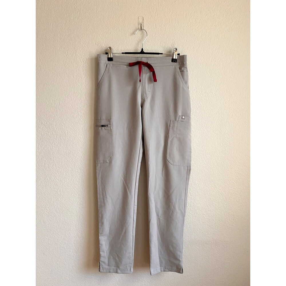 FIGS Women's Yola High-Rise Slim Scrub Pant in Cement (PO#1300) Size XS